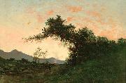 Jules Tavernier Marin Sunset in Back of Petaluma by Jules Tavernier France oil painting artist
